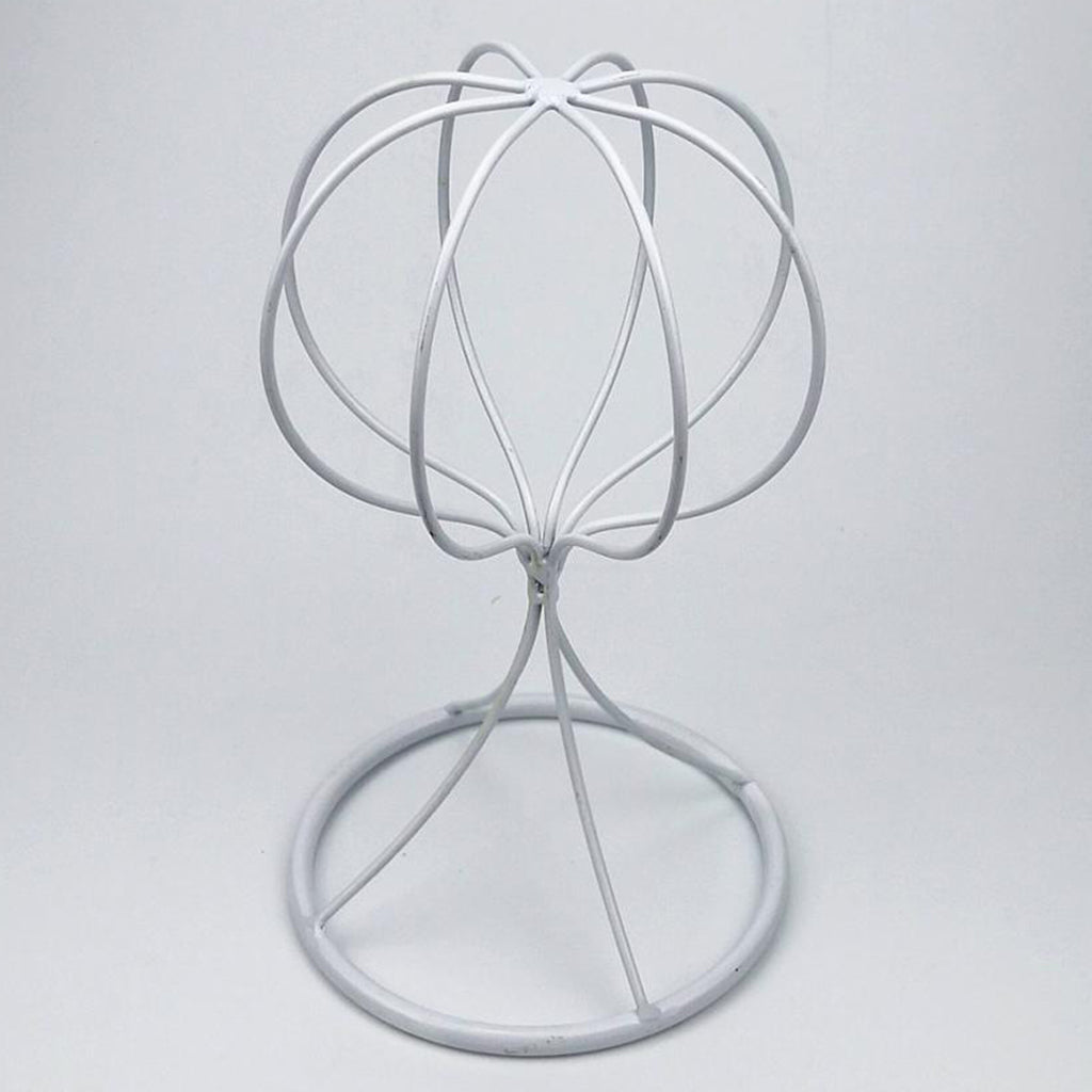 Balloon Shape Tabletop Decorative Metal Wig Hat Caps Holder Display Stand 22cm