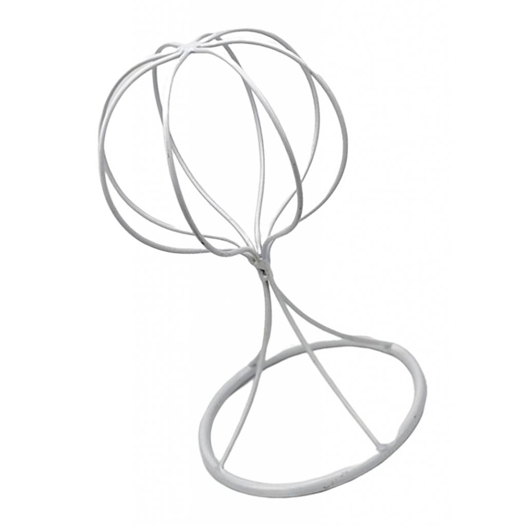 Balloon Shape Tabletop Decorative Metal Wig Hat Caps Holder Display Stand 22cm