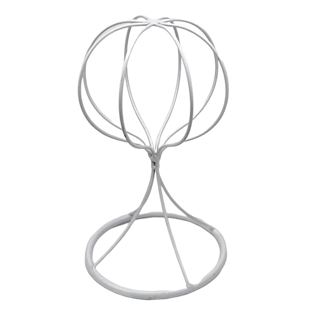 Balloon Shape Tabletop Decorative Metal Wig Hat Caps Holder Display Stand 22cm