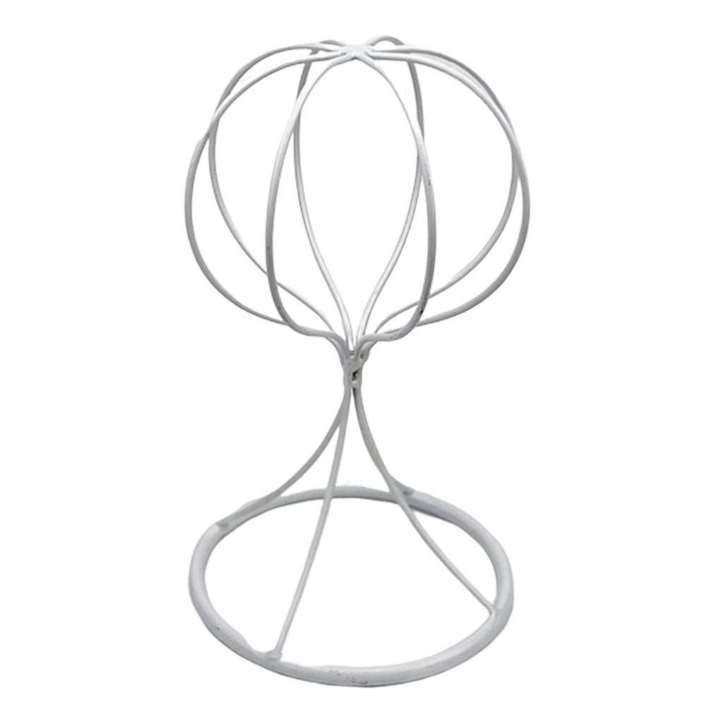 Balloon Shape Tabletop Decorative Metal Wig Hat Caps Holder Display Stand 22cm