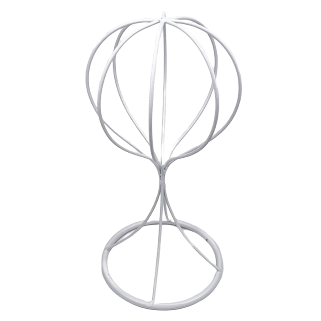 Balloon Shape Tabletop Decorative Metal Wig Hat Caps Holder Display Stand 27.5cm