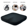 MemoryFoam Seat Pad Car Chair Seat Cushion Office Chair Wheelchair Mat Black