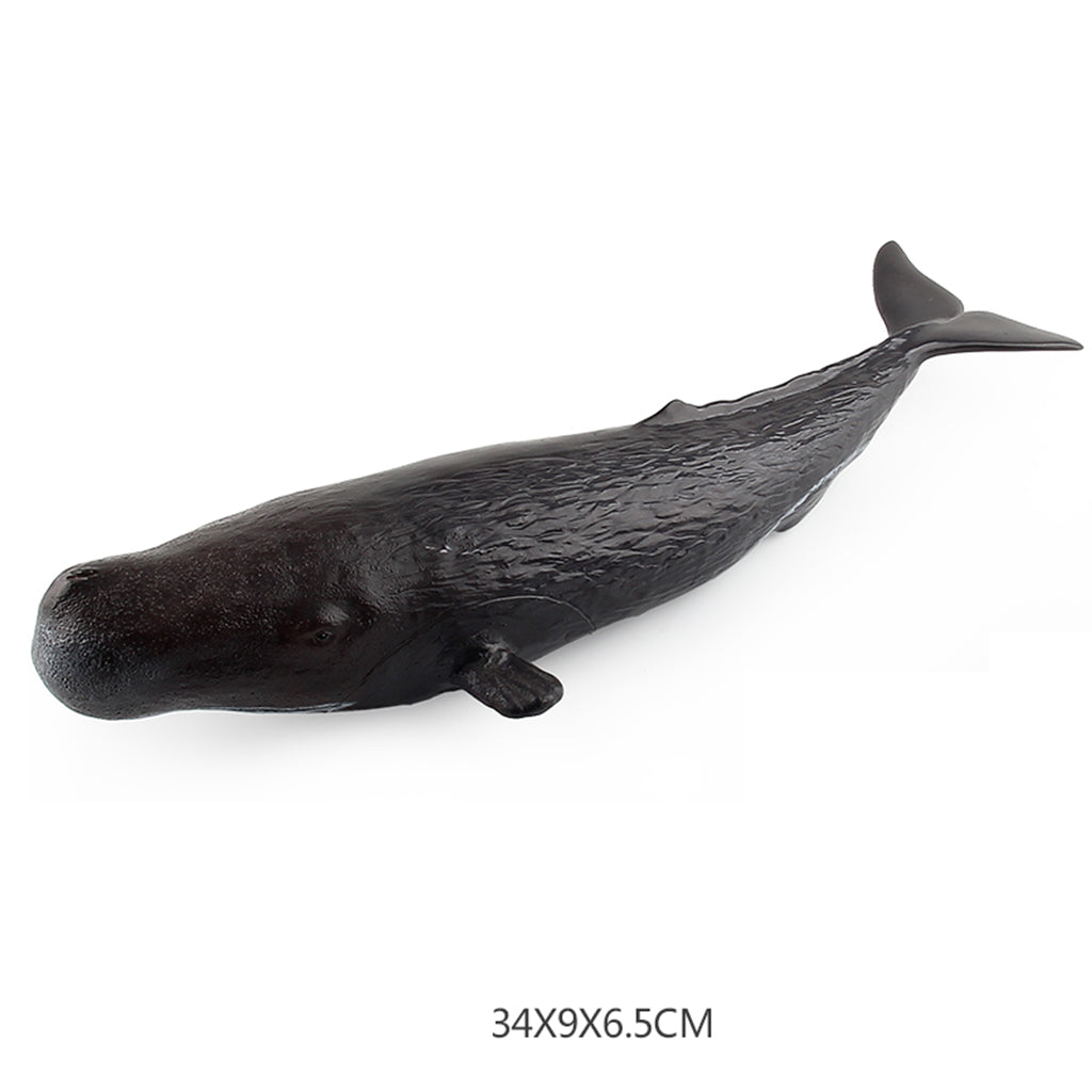 Realistic Whale Animal Model Education Soft Figure Kids Toy Sperm Whale