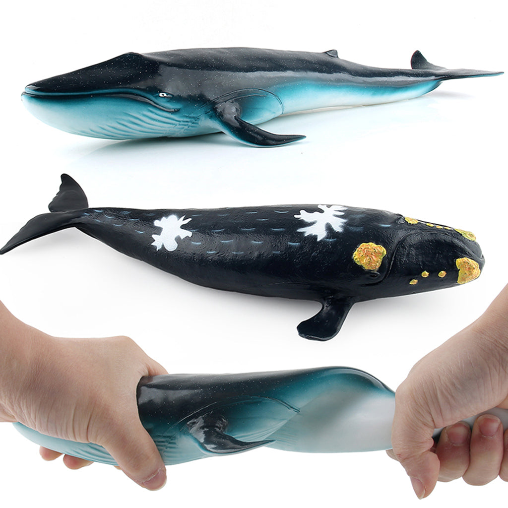 Realistic Whale Animal Model Education Soft Figure Kids Toy Sperm Whale