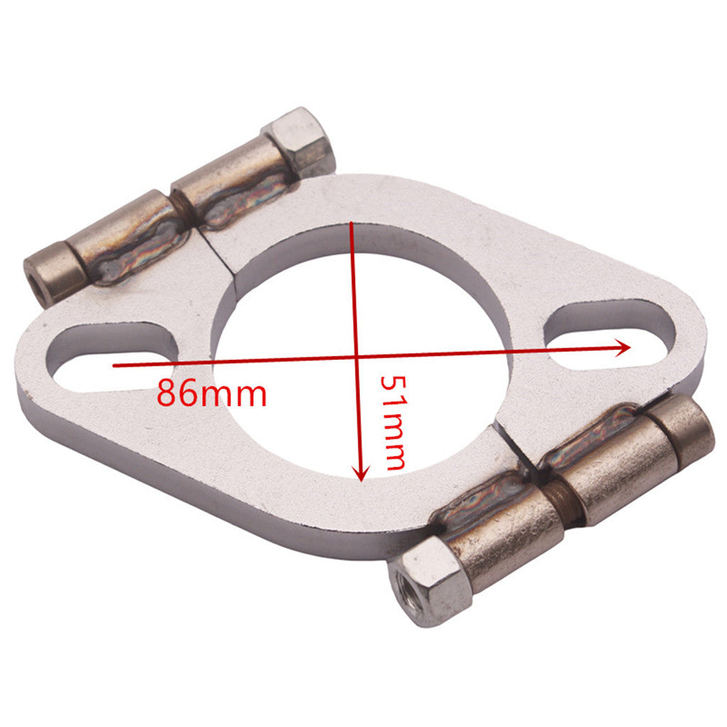 2" inch Exhaust Flange Flat Oval Split Repair Replacement Mild steel