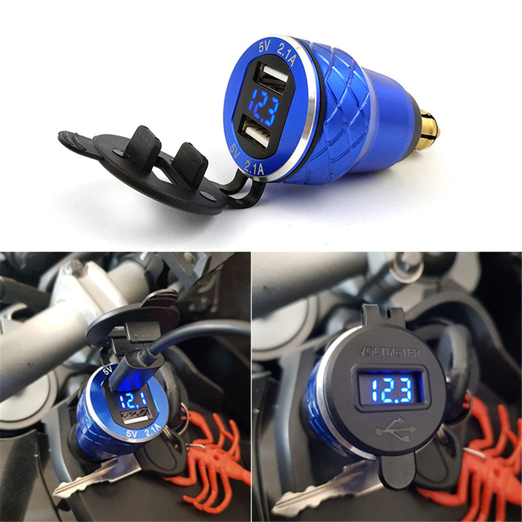 For BMW R1200GS for Triumph Tiger 800 XC DIN to USB Motorcycle Charger 5V