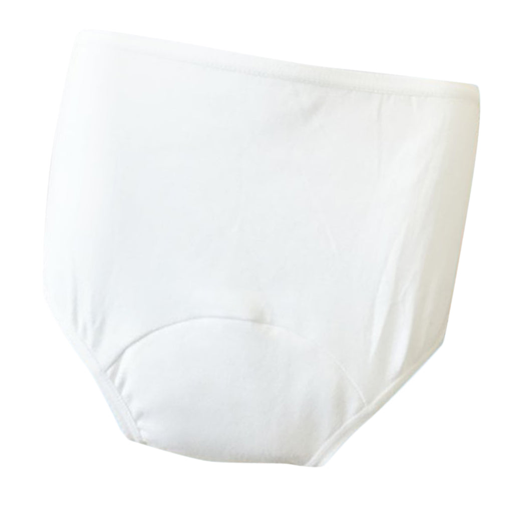 Washable Absorbency Incontinence Aid Cotton Underwear Briefs for Women XXL