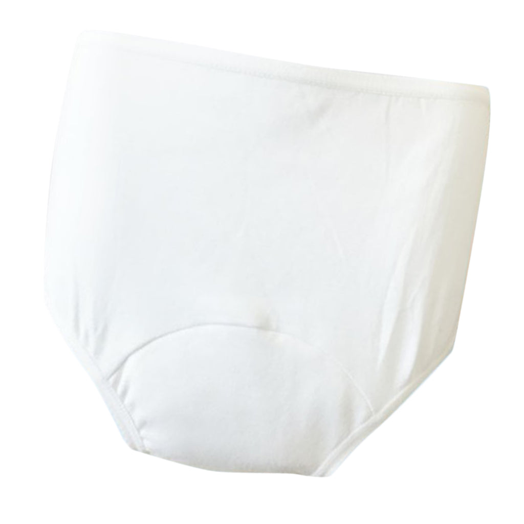 Washable Absorbency Incontinence Aid Cotton Underwear Briefs for Women M