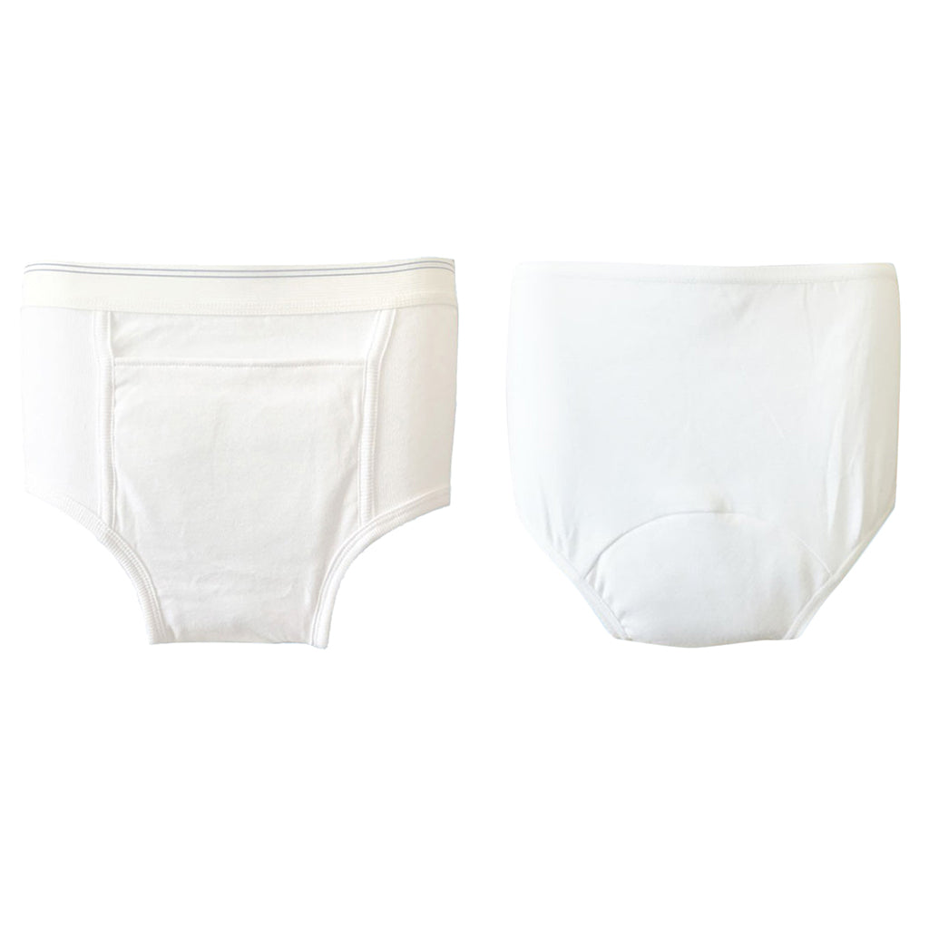 Washable Absorbency Incontinence Aid Cotton Underwear Briefs for Men S