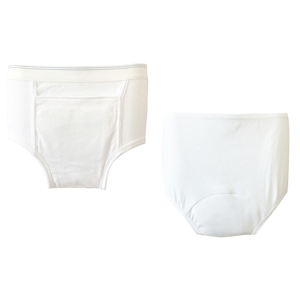 Washable Absorbency Incontinence Aid Cotton Underwear Briefs for Men S