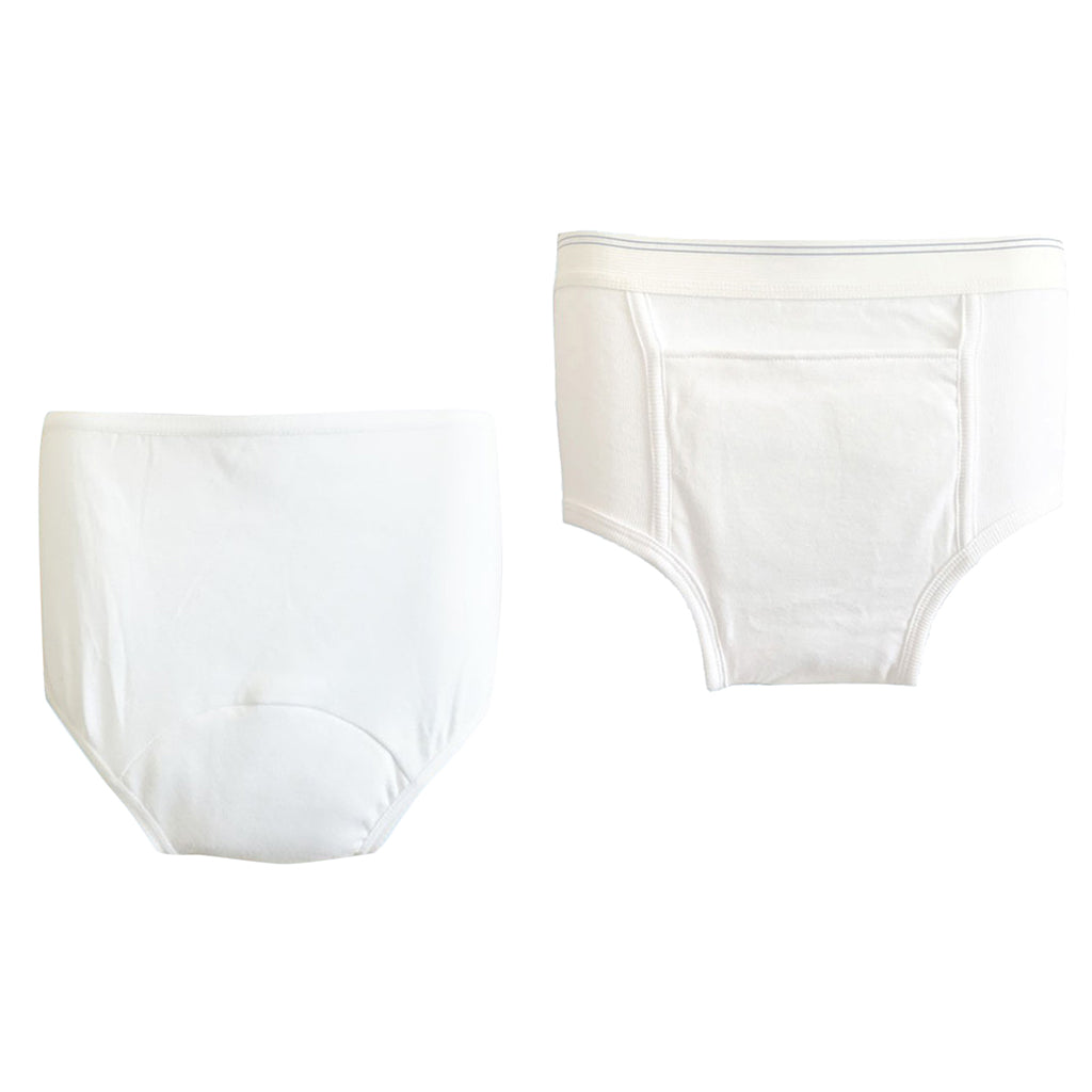 Washable Absorbency Incontinence Aid Cotton Underwear Briefs for Men S