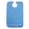 Cotton Clothing Protector Bib Disability Aid Apron with Catch Pocket Blue