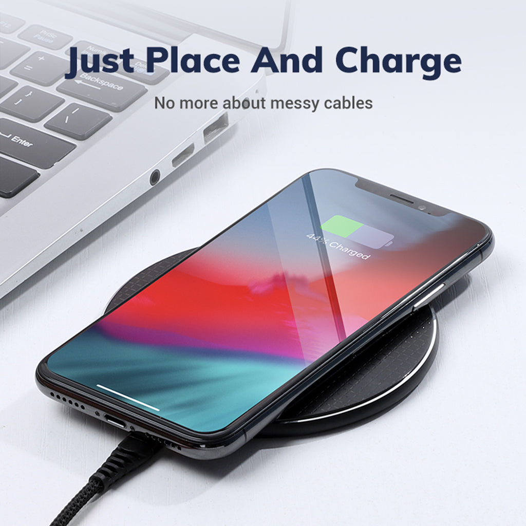 Wireless Charger 10W for Samsung Galaxy S9 S8 S8 Plus Note 8 Note 5 S7 Edge Black