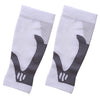 1 Pair Sports  Running Calf Compression Sleeves Leg Guard Wrap White XL