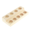 2 Layers 9 Slots Wooden Essential Oil Display Case Storage Rack Tray Holder