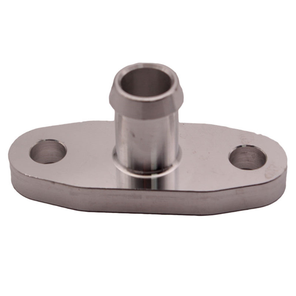 Aluminum Oil Drain Flange Straight 3/4" barb for Garrett T3 T4 T04B T04E