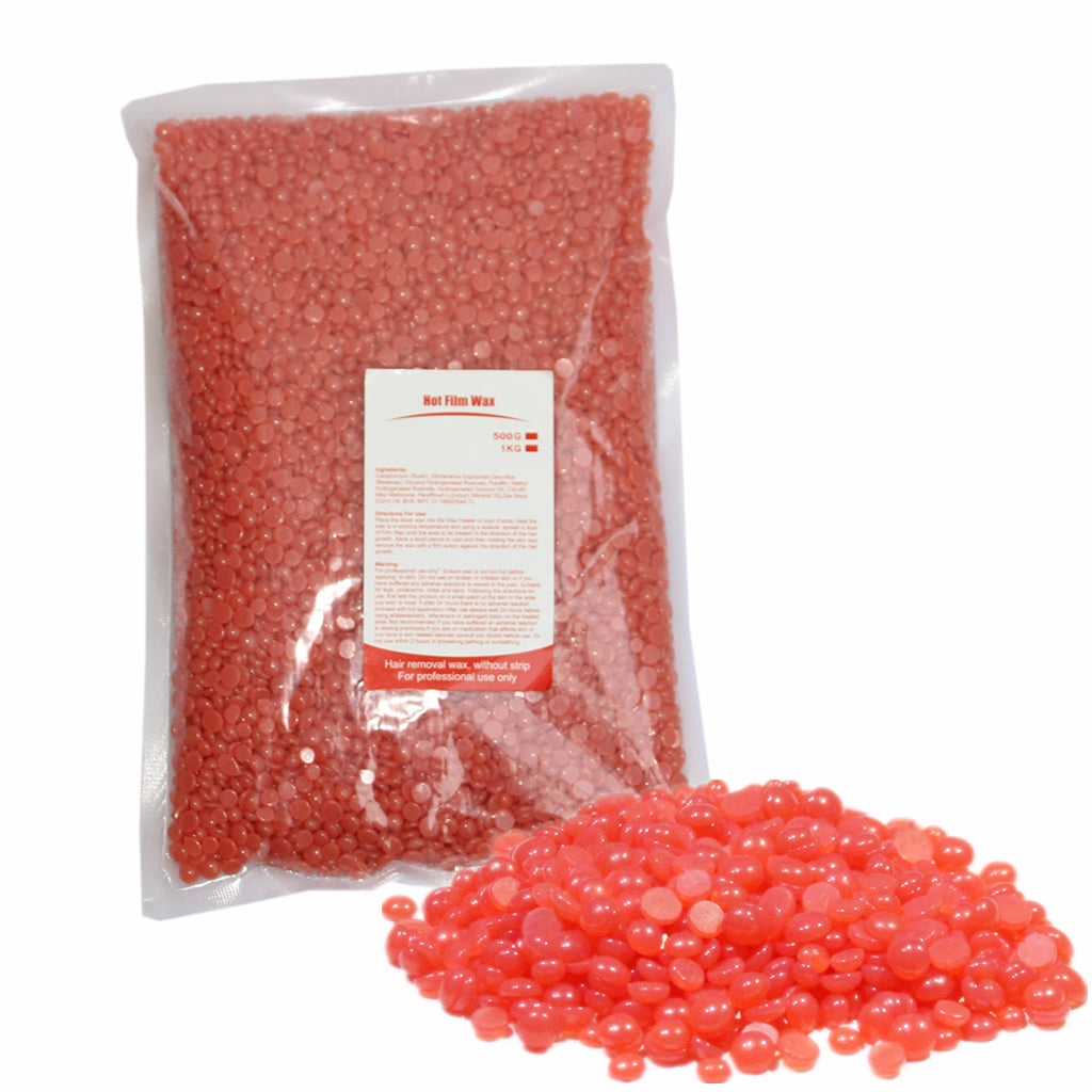 500g Hard Wax Bean Hair Removal Bikini Depilatory No Strip Pellet Strawberry