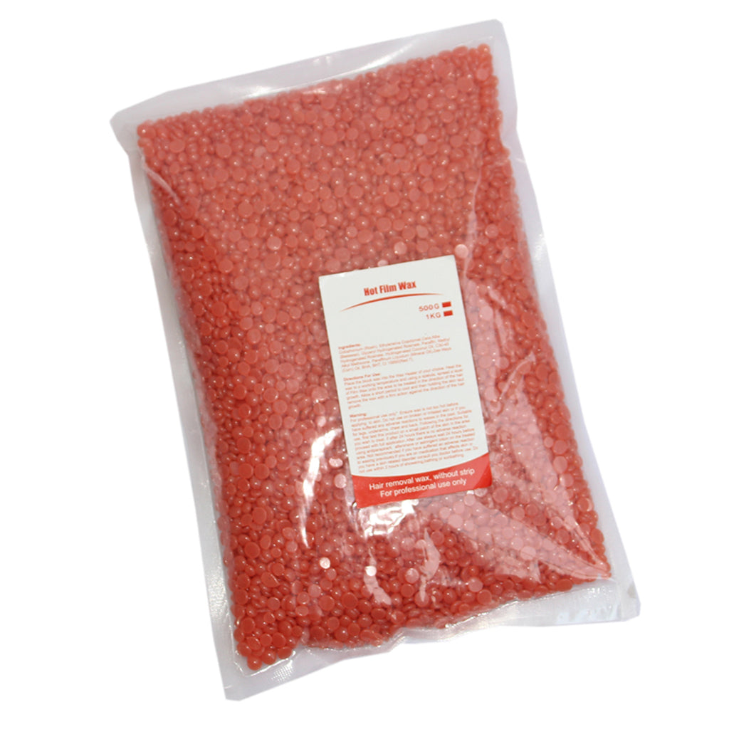 500g Hard Wax Bean Hair Removal Bikini Depilatory No Strip Pellet Strawberry