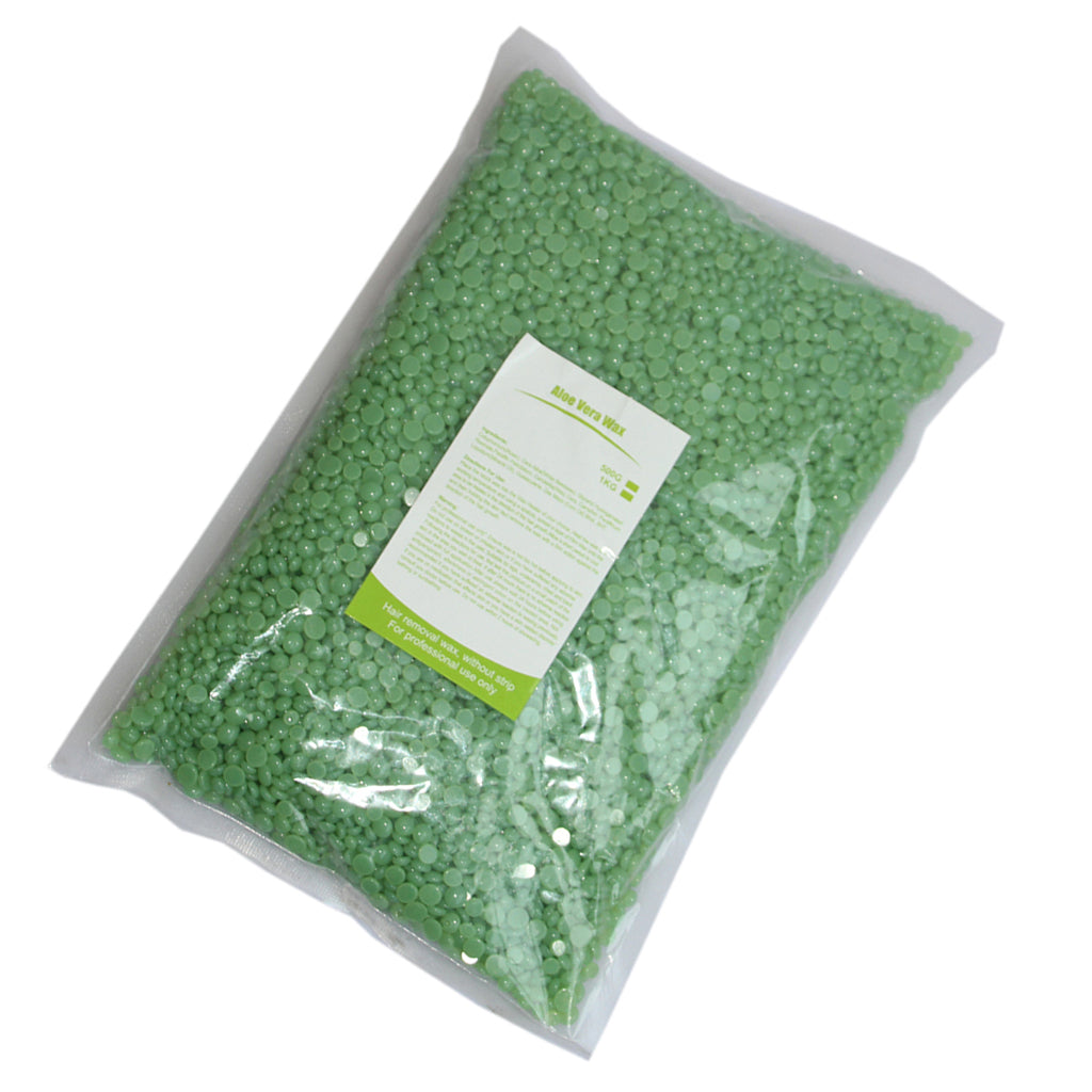 500g Hard Wax Bean Hair Removal Bikini Depilatory No Strip Pellet Aloe