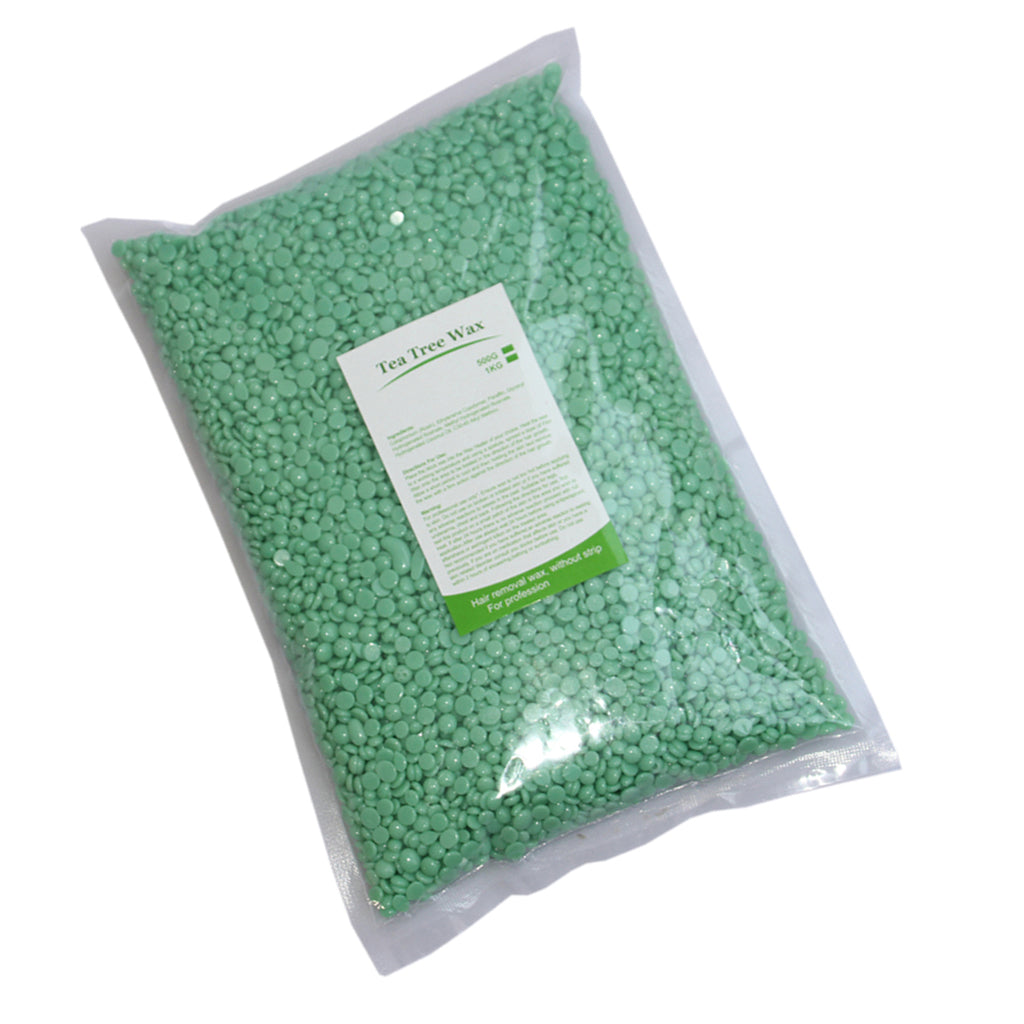 500g Hard Wax Bean Hair Removal Bikini Depilatory No Strip Pellet Green Tea