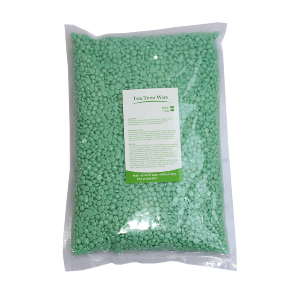 500g Hard Wax Bean Hair Removal Bikini Depilatory No Strip Pellet Green Tea