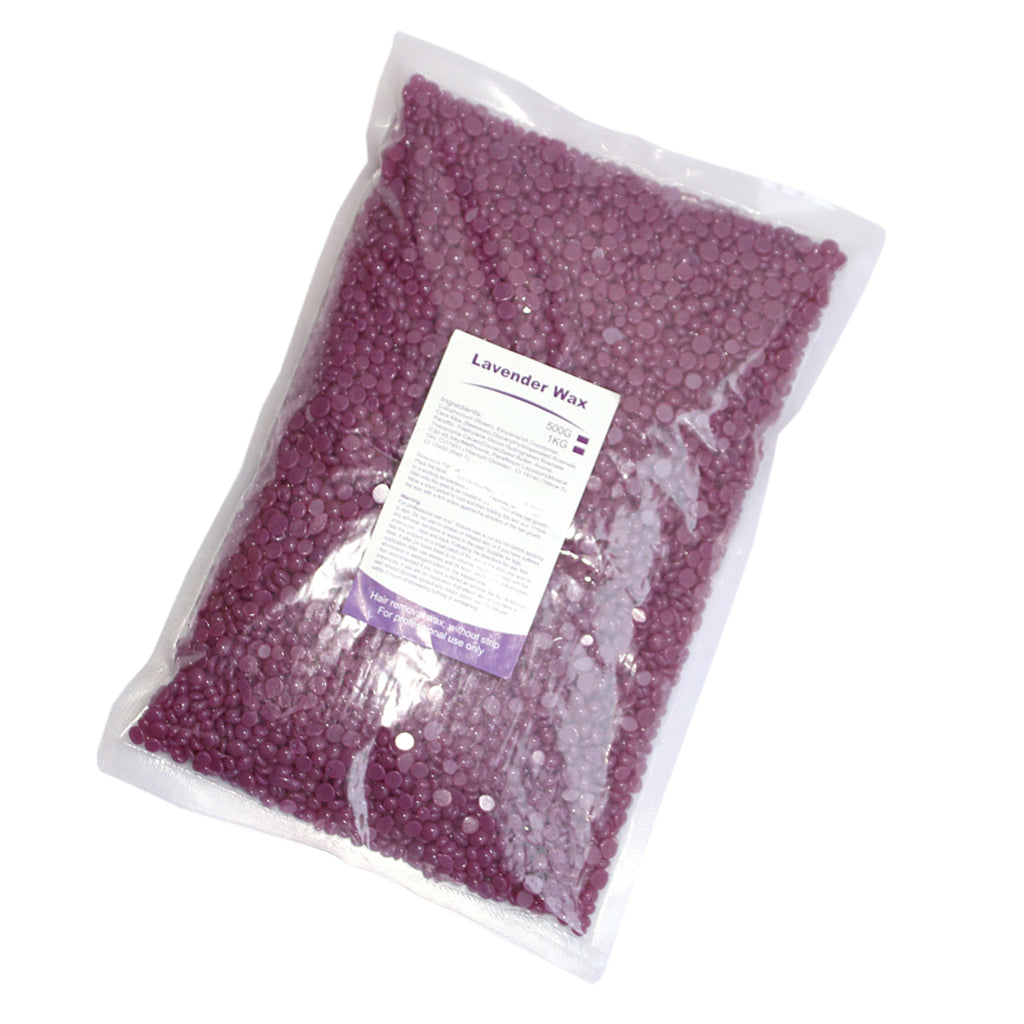 500g Hard Wax Bean Hair Removal Bikini Depilatory No Strip Pellet Violet