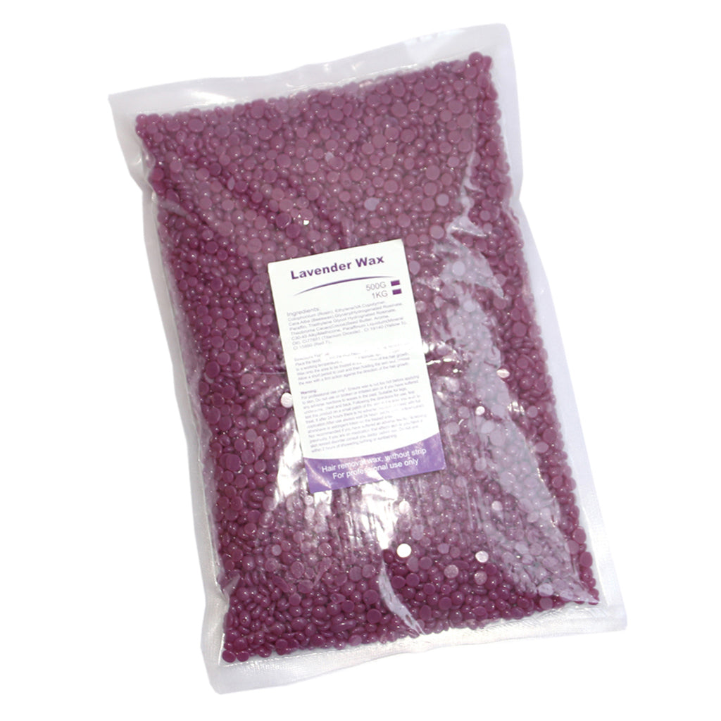 500g Hard Wax Bean Hair Removal Bikini Depilatory No Strip Pellet Violet