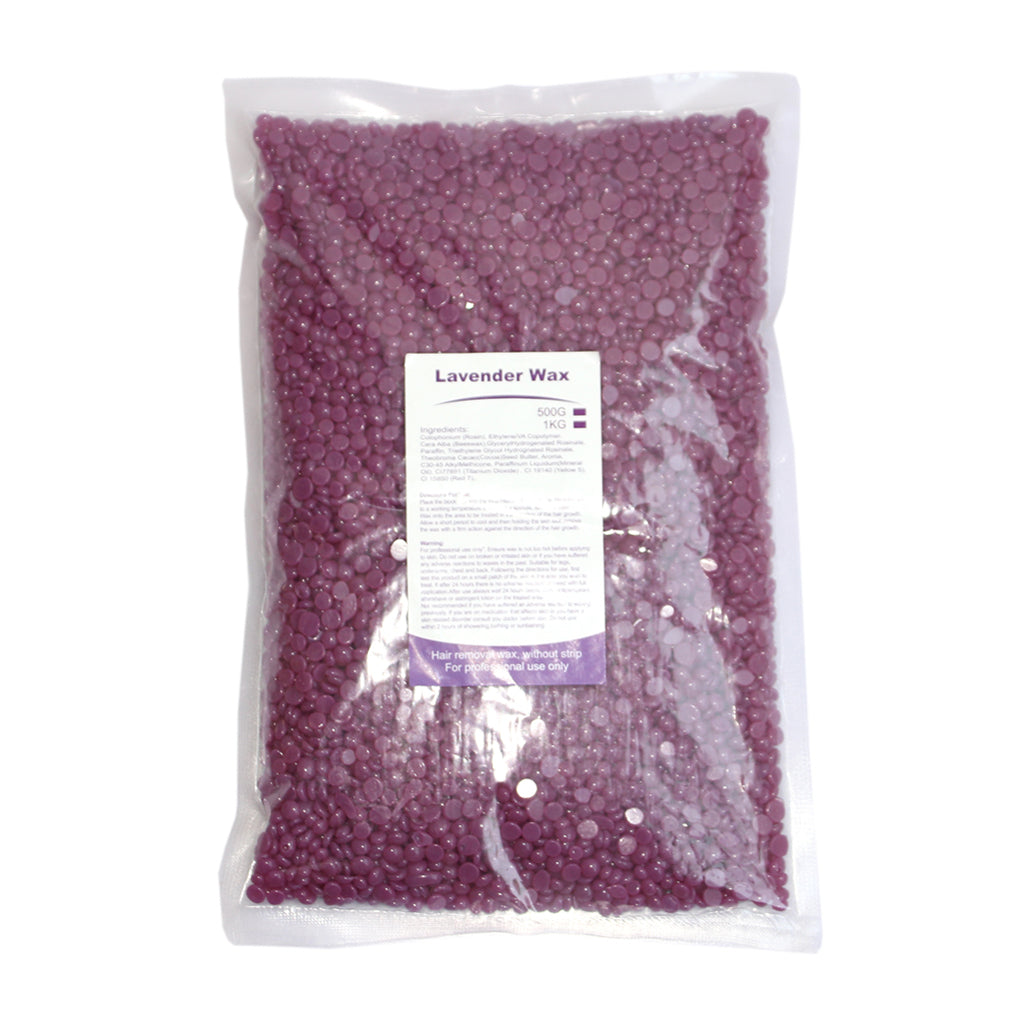 500g Hard Wax Bean Hair Removal Bikini Depilatory No Strip Pellet Violet