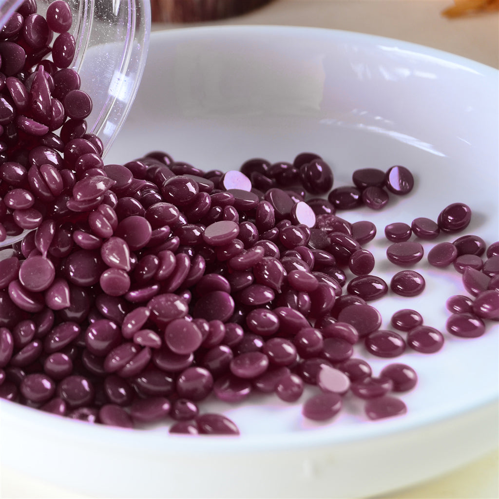 500g Hard Wax Bean Hair Removal Bikini Depilatory No Strip Pellet Violet