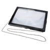 Triple Full Page Reading Magnifier with 4 LED Lights for Seniors Presbyopic