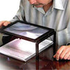 Triple Full Page Reading Magnifier with 4 LED Lights for Seniors Presbyopic