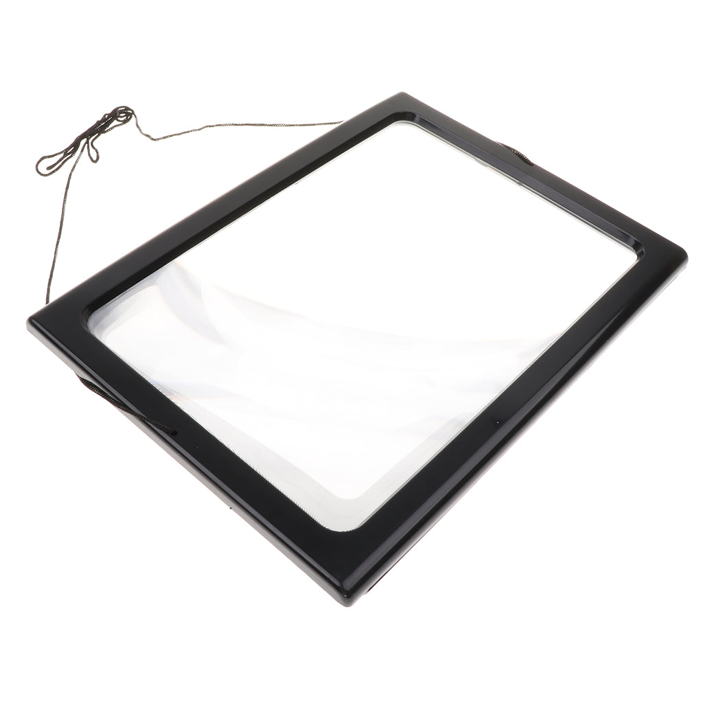 Triple Full Page Reading Magnifier with 4 LED Lights for Seniors Presbyopic