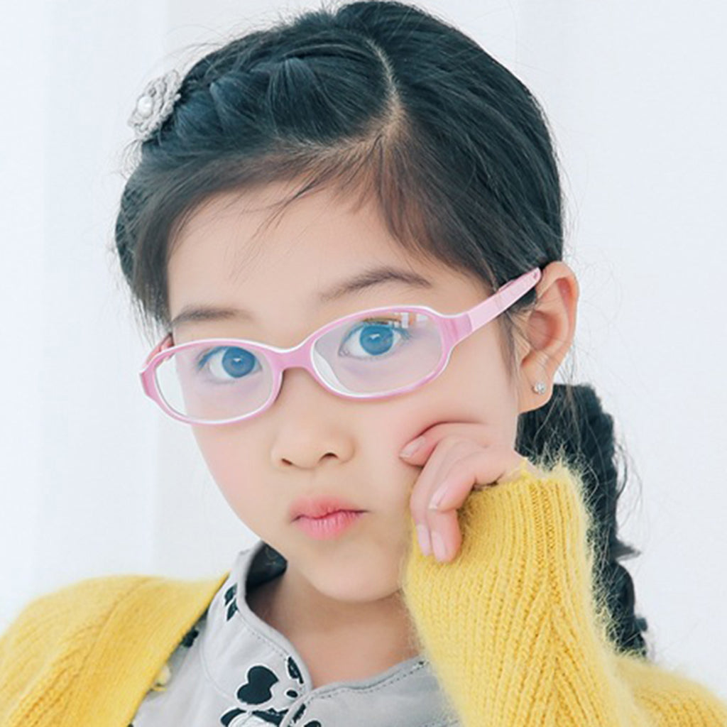 Kids Optical Eyeglass Anti Light Blocking Protection for Teens Pink