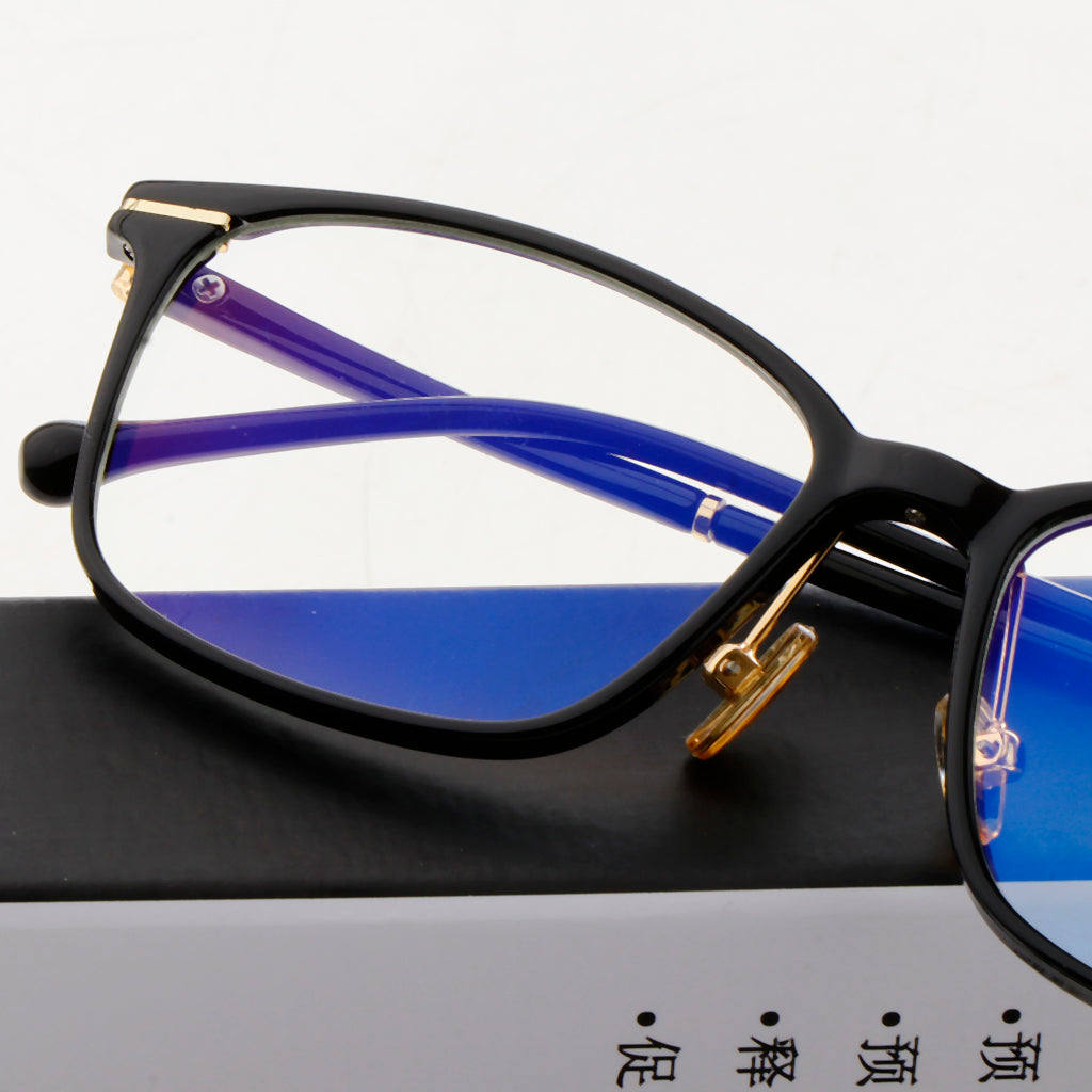 Blue Light Blocking Glasses Computer Use Anti Eyestrain Eyeglass Black