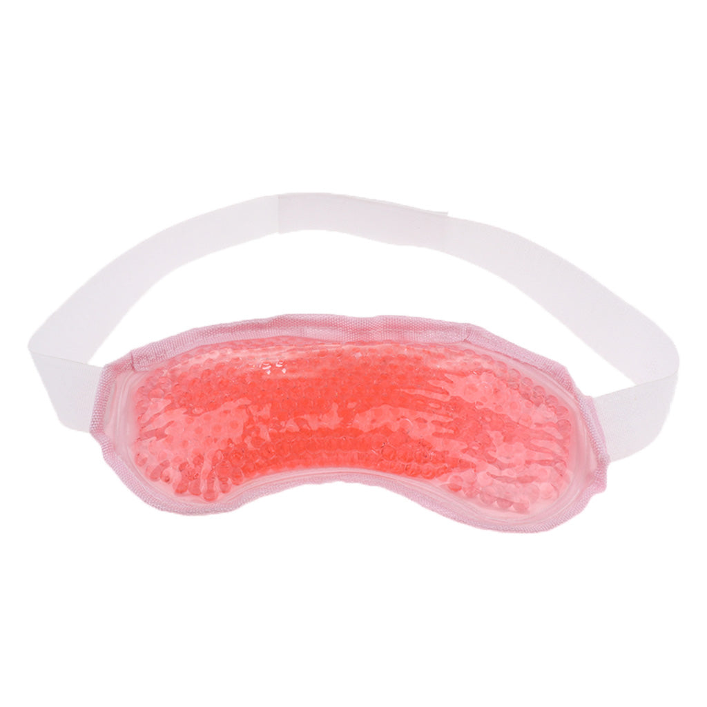 Hot Cold Therapy Ice Eye Mask Blindfold fo Eye Puffiness Dark Circle Pink