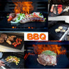 Non-Stick BBQ Grill Mat Set,Reusable,Easy to Clean,Heat Resistant 5pcs Set