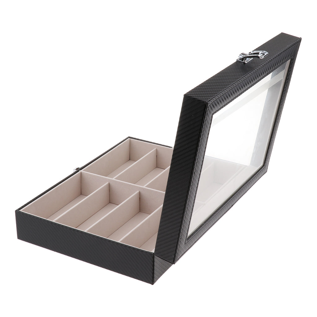 Durable Glasses Sunglass Organizer Display Case Watches Jewelry Storage Box