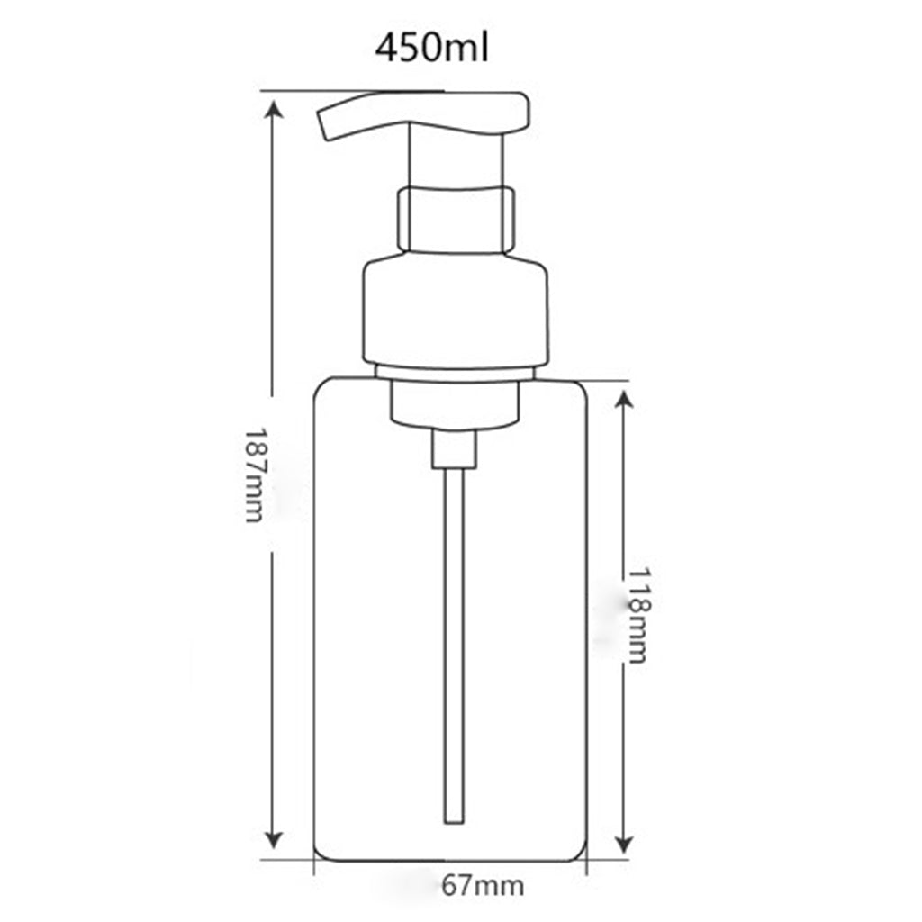 Empty Plastic Square Pump Bottle Jar Foam Dispenser for Liquid Lotion Blue