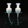 Empty Plastic Square Pump Bottle Jar Foam Dispenser for Liquid Lotion Blue