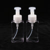 Empty Plastic Square Pump Bottle Jar Foam Dispenser for Liquid Lotion Clear