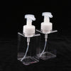 Empty Plastic Square Pump Bottle Jar Foam Dispenser for Liquid Lotion Clear