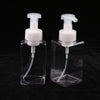 Empty Plastic Square Pump Bottle Jar Foam Dispenser for Liquid Lotion Clear