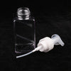 Empty Plastic Square Pump Bottle Jar Foam Dispenser for Liquid Lotion Clear