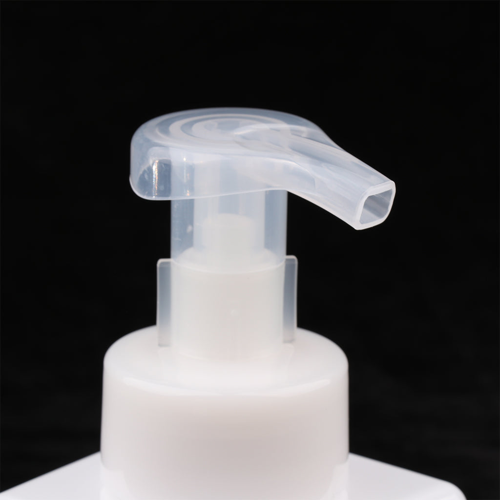 2Pcs 250ml Square Foam Lotion Pump Bottle Dispenser Vials Jar White