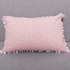 Rectangle Lumbar Support Pillow Cushion for Home Office Chair Car Sofa Pink