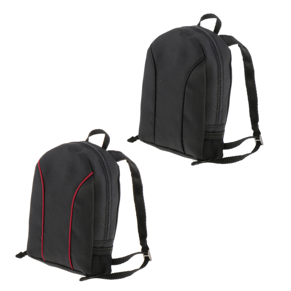 1/6 Scale Laptop Bag Backpack for 12" Male Action Figure Black