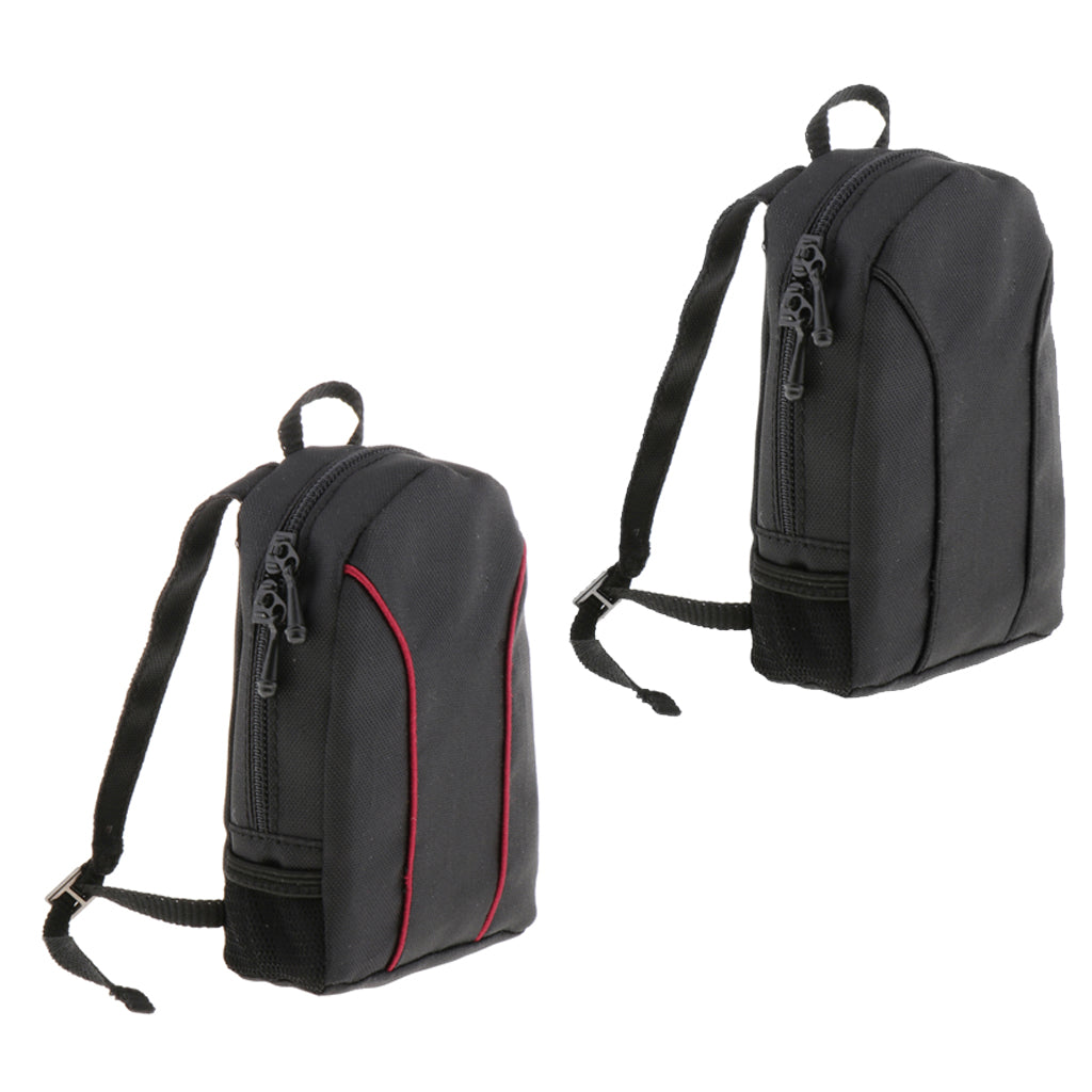 1/6 Scale Laptop Bag Backpack for 12" Male Action Figure Black