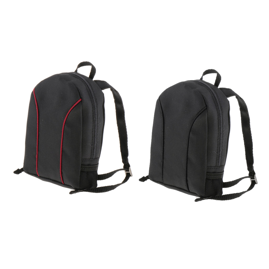 1/6 Scale Laptop Bag Backpack for 12" Male Action Figure Black