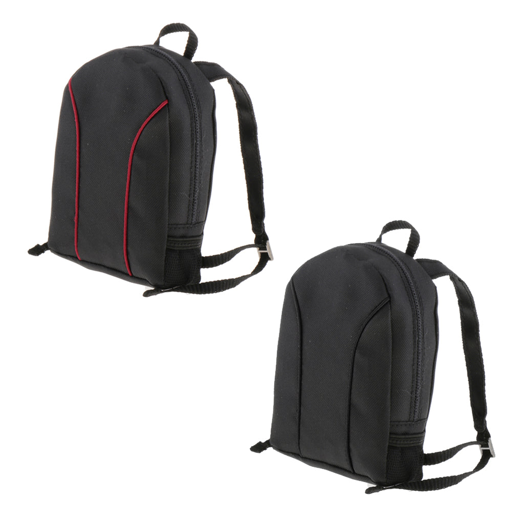 1/6 Scale Laptop Bag Backpack for 12" Male Action Figure Black