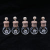 5 Pieces Refillable Car Decor Perfume Bottle Decorative Ornament 8ml Oblate
